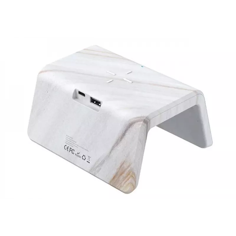 Cargador inalámbrico Havit W320 mármol USB carga rápida teléfono móvil