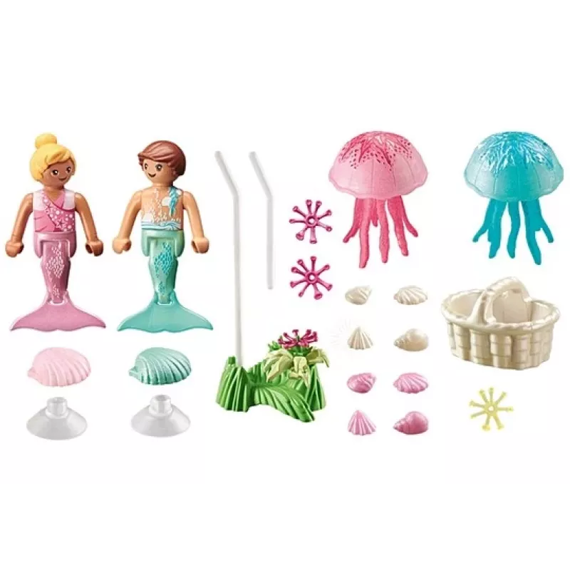 Set de figuras Princess Magic 71504 Sirenas infantiles con medusas