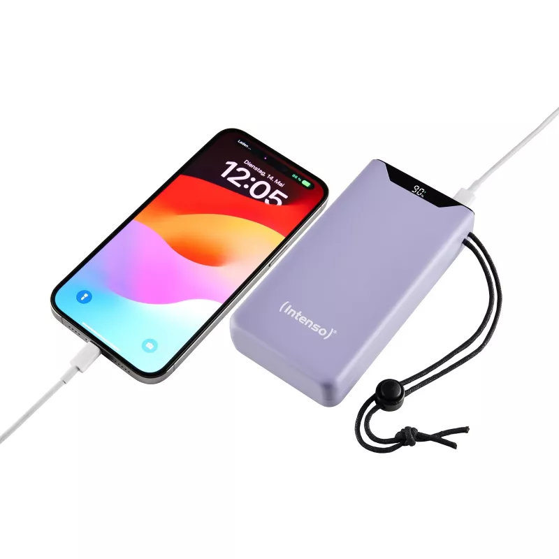 Batería externa USB 20000MAH QC3.0/Lila F20000 7332053 Intenso