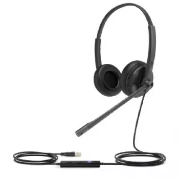 Yealink UH34 Lite Dual UC - Auricular - On-Ear - Con cable - USB - Negro - para Yealink SIP-T43, T46, T48, T53, T54, T57, VP59, T58, VP59