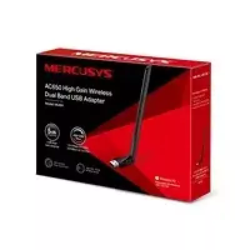 Mercusys AC650 Adaptador USB inalámbrico dual band de alta ganancia