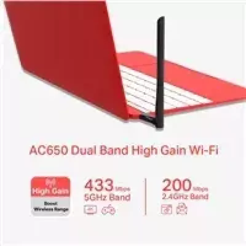 Mercusys AC650 Adaptador USB inalámbrico dual band de alta ganancia