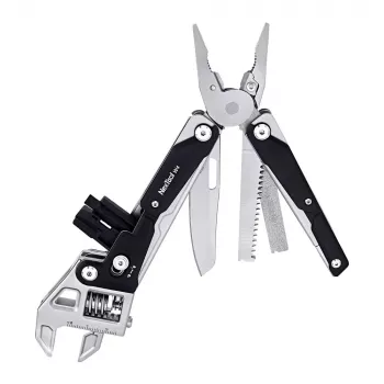 Multiherramienta llave ajustable Nextool NE20362A — Carcasa de aluminio, 11 herramientas, 207 mm desplegada, 153 mm plegada, 313 g