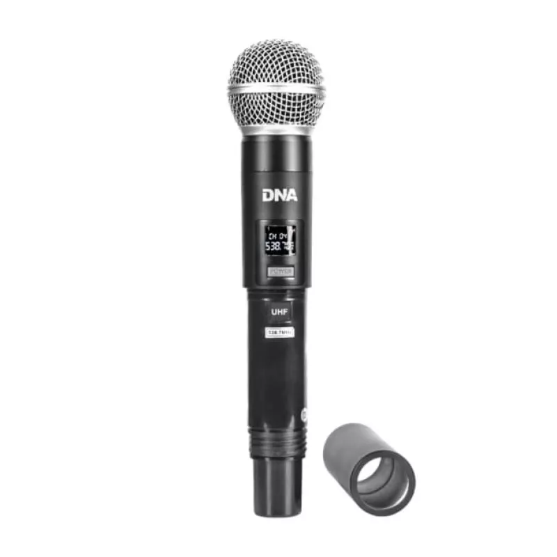DNA WM4 Vocal Set - Set (micrófono inalámbrico, 4x emisores de mano, sistema de sonido UHF)