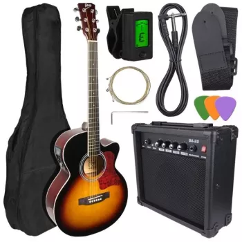 V-TONE EAG SET SB - Set (guitarra electroacústica 4/4 + amplificador), sunburst