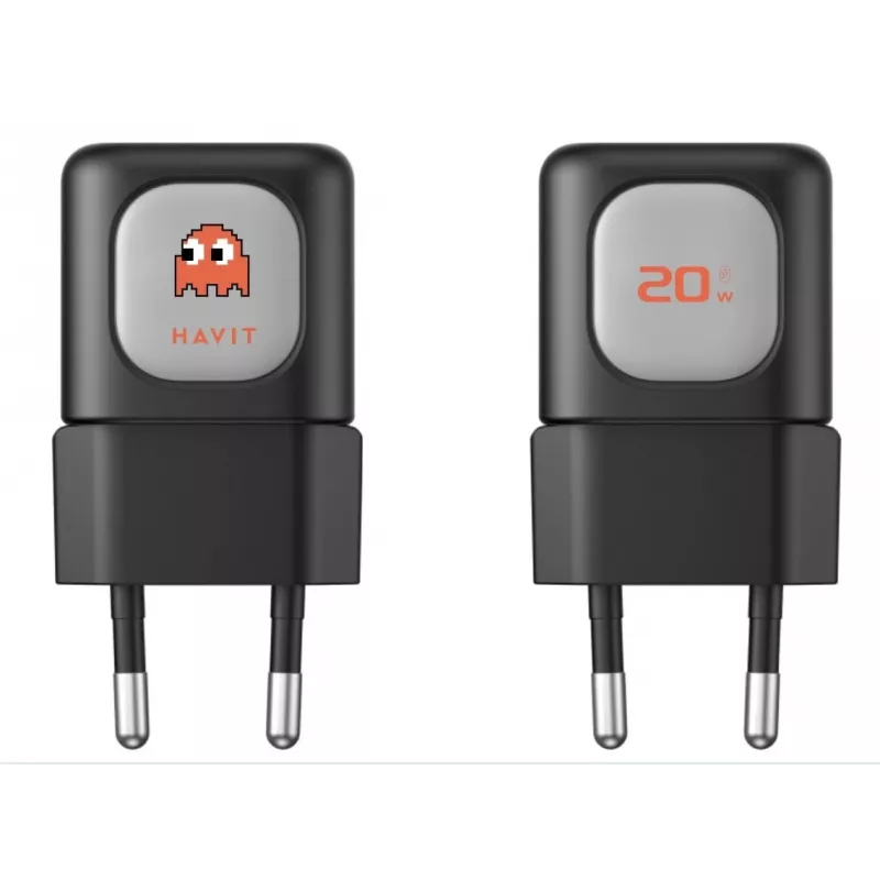 Set de viaje Havit STK011 EU cargador batería externa cable USB-C ventilador de mano