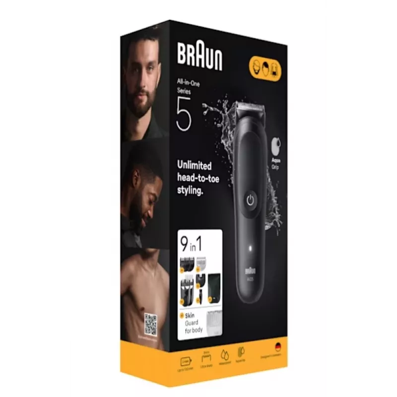 Recortadora de pelo Braun AIO5540 negra litio-ion 120 min