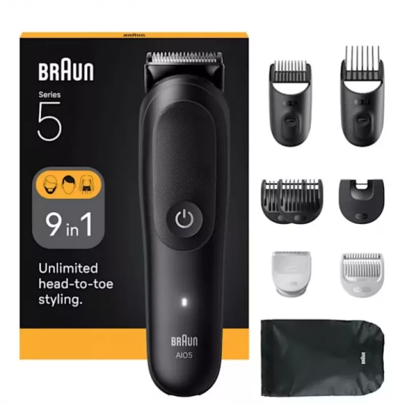 Recortadora de pelo Braun AIO5540 negra litio-ion 120 min