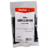 Brida para cables Fischer 87488 nailon negro 100 uds. 100 mm 2,5 mm