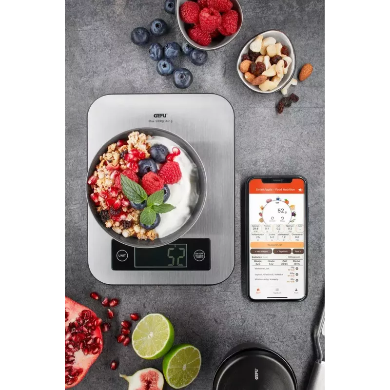 Báscula de cocina GEFU SCORE G-21930 acero inoxidable electrónica
