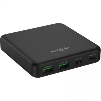 Cargador USB de sobremesa DC465PD (negro, 65 W, PD, Quick Charge 3.0)