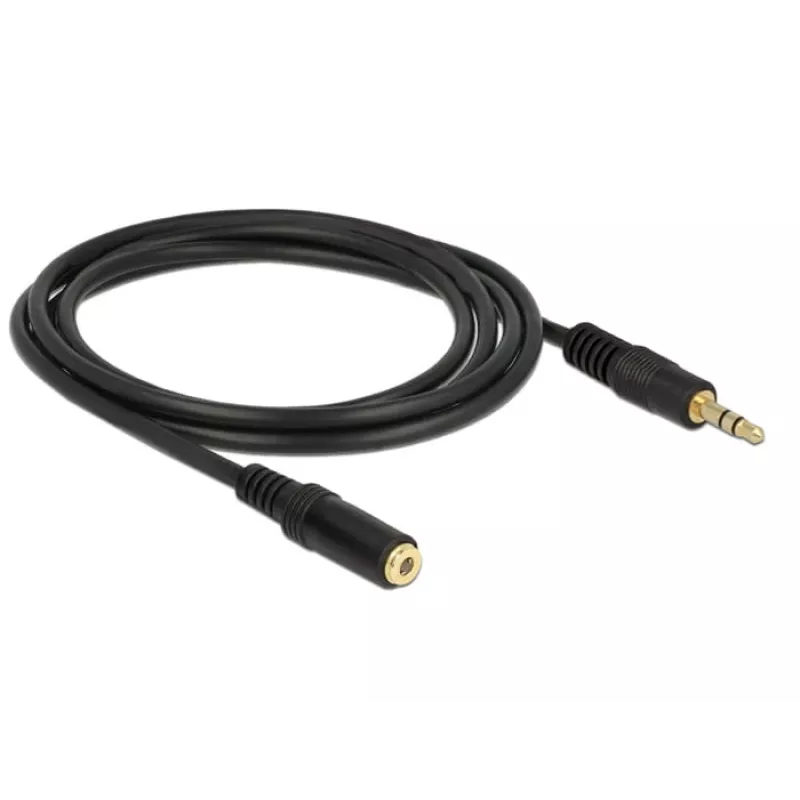 Cable de audio DeLOCK 83766 2 m 3,5 mm Negro
