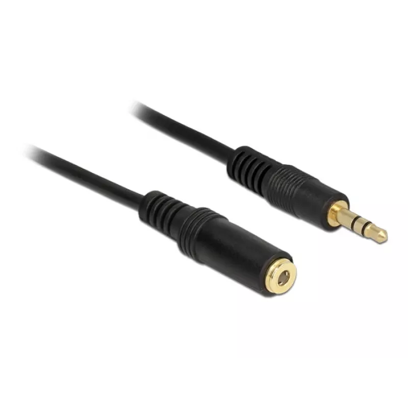 Cable de audio DeLOCK 83766 2 m 3,5 mm Negro