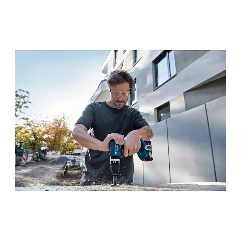 Bosch GSB 18V-45 Professional - Taladro percutor atornillador - Batería - 2 velocidades - Portabrocas de llave 13 mm - 45 N·m - 2 baterías - 18 V (06019K3303)