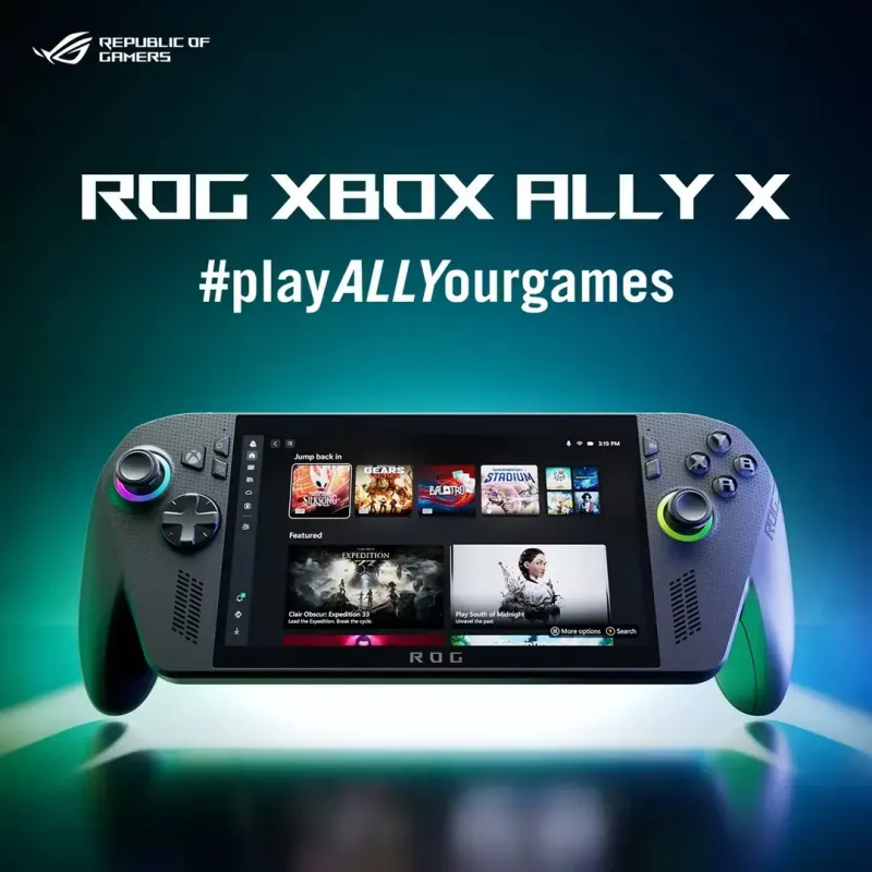Consola portátil ASUS ROG Ally X RC73XA-NH011W, 17,8 cm (7 inch) 1920x1080 120 Hz IPS, AMD Ryzen AI Z2 Extreme 8 núcleos, 24 GB LPDDR5x, 1 TB SSD, Wi‑Fi 6E, Bluetooth 5.2, batería de 80 Wh
