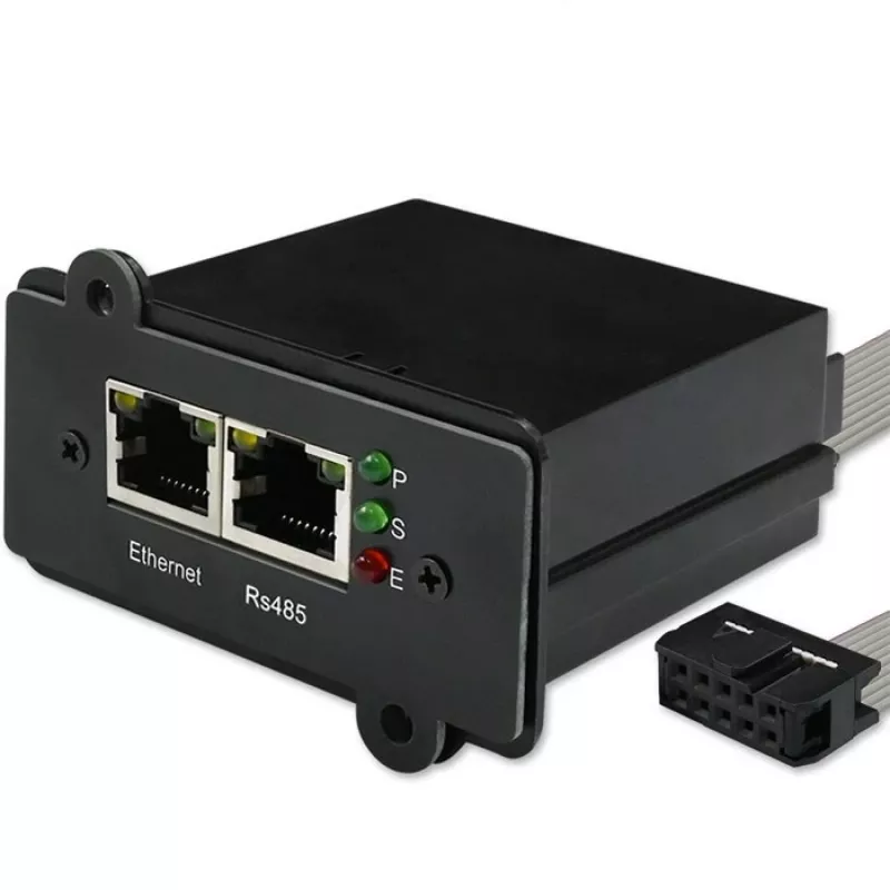 Módulo de gestión de red SNMP QOLTEC 50398 para supervisión y control del SAI
