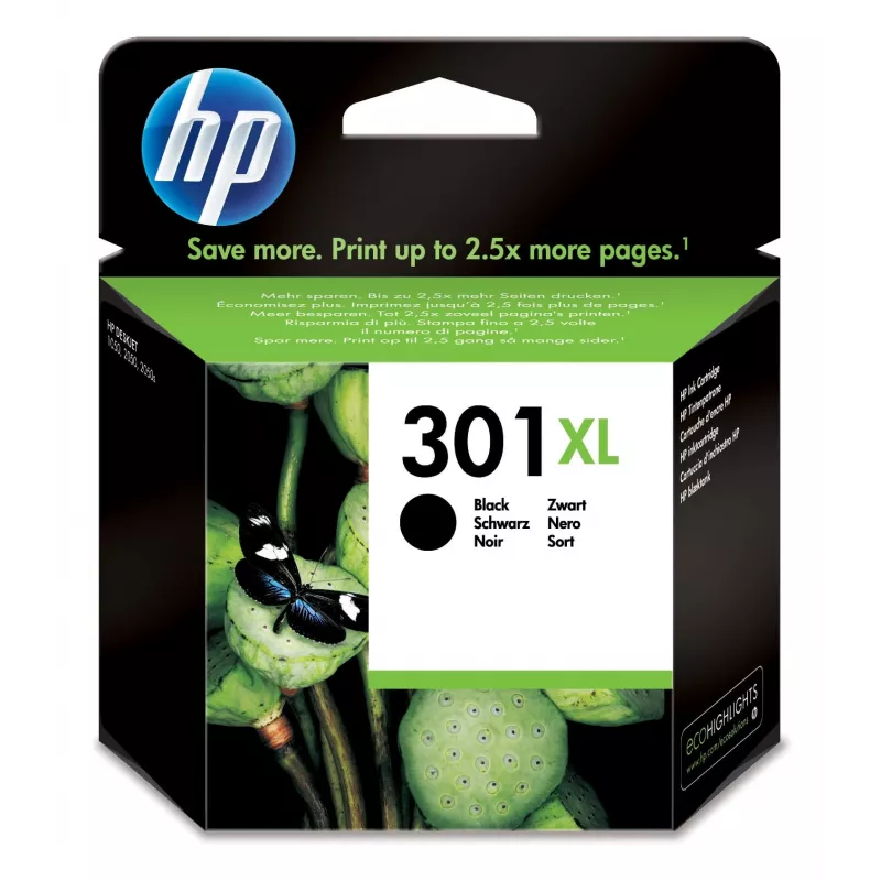 HP 301XL - 8 ml - alto rendimiento - negro