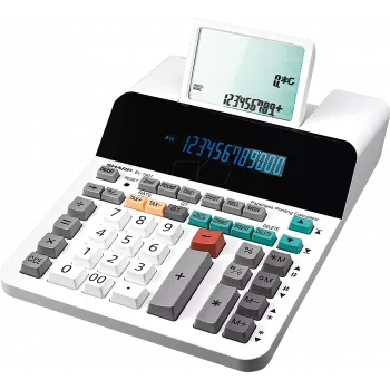 Calculadora Sharp EL-1901 sobremesa pantalla blanco SH-EL1901