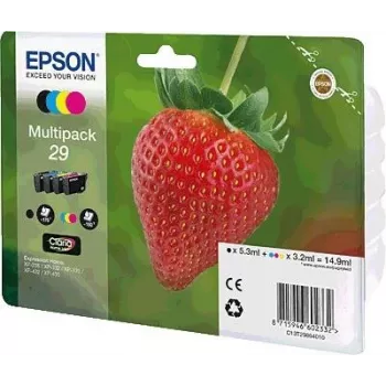 Epson 29 Multipack pack de 4 (negro, amarillo, cian, magenta) cartucho de tinta, C13T29864010