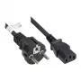 Cable de alimentación conector schuko tipo E+F (CEE 7/7, recto) a C13 (recto), negro, 0,75 mm², 1,5 m, Good Connections® (P0030-S015)