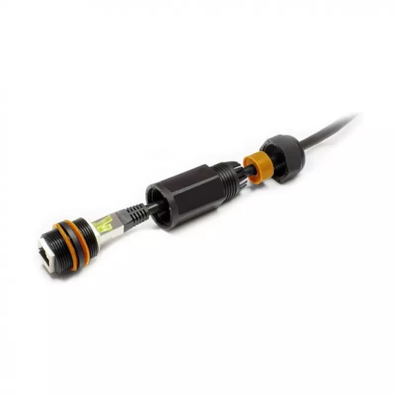 Good Connections ODC-02 acoplador para cable de conexión RJ45 Cat.6A IP67 para exterior, negro