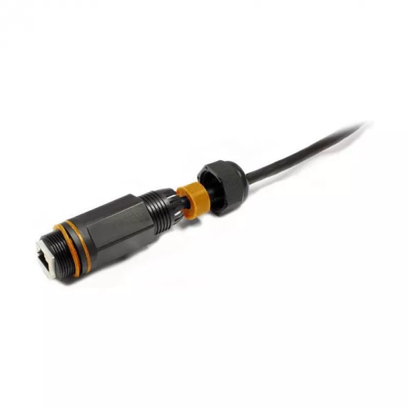 Good Connections ODC-02 acoplador para cable de conexión RJ45 Cat.6A IP67 para exterior, negro