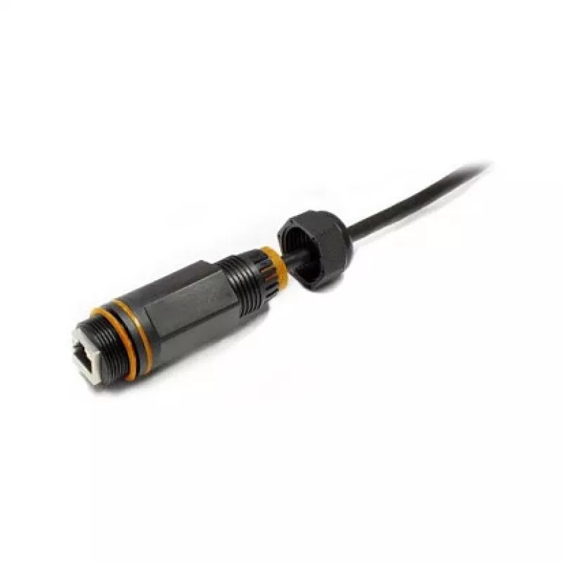 Good Connections ODC-02 acoplador para cable de conexión RJ45 Cat.6A IP67 para exterior, negro