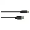 Cable de conexión USB 3.0, conector macho USB 3.0 A a conector macho USB-C™, CU, negro, 1 m, Good Connections®