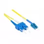 Alcasa LW-9075LS cable de fibra óptica 7,5 m 2x LC 2x SC OS2 amarillo (LW-9075LS)