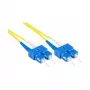 Alcasa LW-9075SC cable de fibra óptica 7,5 m 2x SC OS2 amarillo (LW-9075SC)