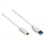 Good Connections 2831-AC005W - 0,5 m - USB A - USB C - USB 3.2 Gen 2 (3.1 Gen 2) - 10000 Mbit/s - blanco