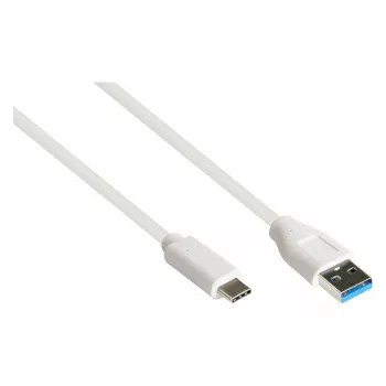 Good Connections 2831-AC010W - 1 m - USB A - USB C - USB 3.2 Gen 2 (3.1 Gen 2) - 10000 Mbit/s - blanco