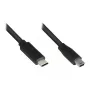 Cable de conexión USB 2.0, conector macho USB-C(TM) a conector macho Mini-B de 5 pines, negro, 3 m, Good Connections (3310-CM030)