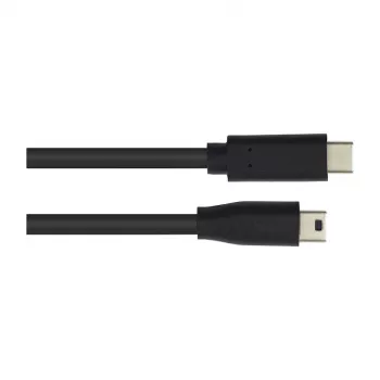 Cable de conexión USB 2.0, conector macho USB-C(TM) a conector macho Mini-B de 5 pines, negro, 3 m, Good Connections (3310-CM030)
