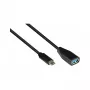 Good Connections 2811-OTG - 0,1 m - USB C - USB A - USB 3.2 Gen 1 (3.1 Gen 1) - 5000 Mbit/s - negro