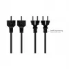 Cable de alimentación con conector macho Schuko tipo E+F (CEE 7/7, recto) a C13 (recto), negro, 1,00 mm², 5 m, G (P0030-S050)