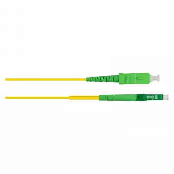Cable de parcheo de fibra óptica simplex OS2 (monomodo, 9/125) LC (APC) / SC (APC), LSZH, 10 m, Good Connections (LW-S910LASA)