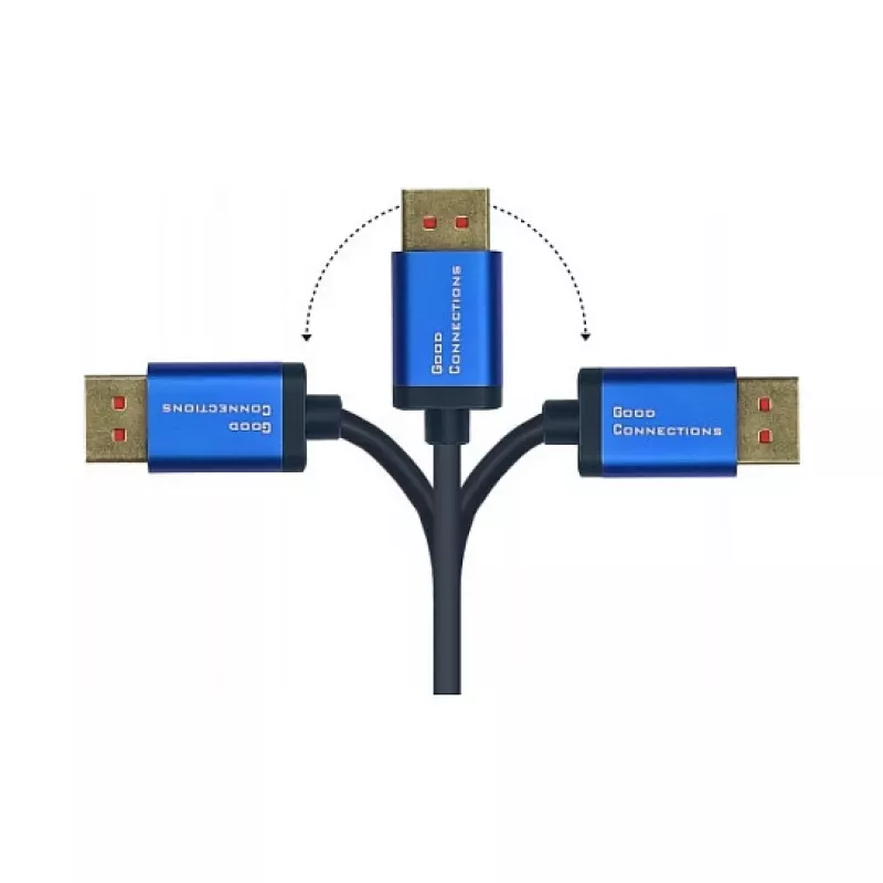Cable Alcasa SmartFLEX – 5 m – DisplayPort – DisplayPort – conector macho – conector macho – 7680 x 4320 píxeles (4814-SF050B)