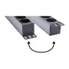 Regleta de enchufes Good Connections 19 - 1HE - conector macho Schutzkontakt a 8x conector hembra Schutzkontakt - con interruptor - protección infantil - perfil de plástico - negra