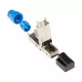 Conector macho RJ45 Good Connections Cat. 8.1 sin herramienta, montaje en campo, STP apantallado, metal - Cable - Red