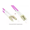 Cable de parcheo de fibra óptica dúplex OM4 CABLE BLINDADO (multimodo, 50/125) LC/LC, LSZH, armadura de acero y protección antiroedores (LW-P850LC4)