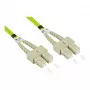 Alcasa LW-803SC5 Cable de fibra óptica 3 m LSZH OM5 SC verde (LW-803SC5)