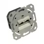 Toma de red Cat. 6A, 2xRJ45, apantallada, entrada de cable vertical, sin marco central/tapa, Good Connections (GC-N0051)