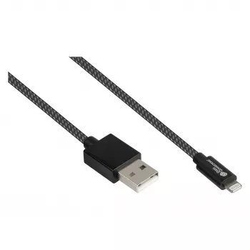 Good Connections Cable de carga y datos USB 2.0 para iPhone/iPad/iPod conector macho USB-A a Lightning - El cable de alta calidad y oficialmente certificado por Apple