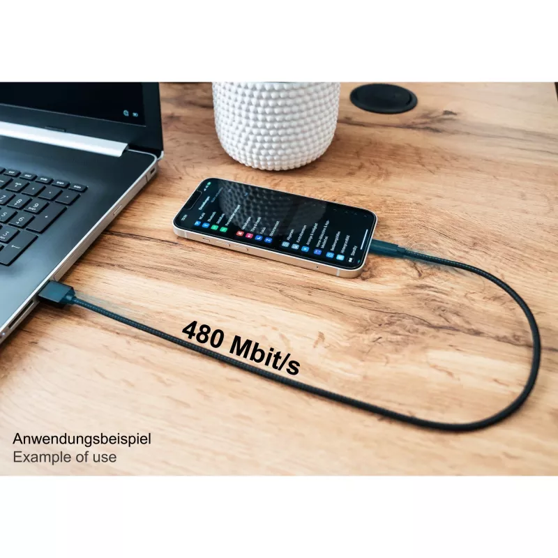 Good Connections Cable de carga y datos USB 2.0 para iPhone/iPad/iPod conector macho USB-A a Lightning - El cable de alta calidad y oficialmente certificado por Apple