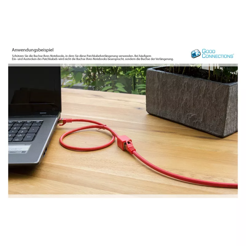 Goodconnections 8063VR-005R Cable de parche Ethernet rojo