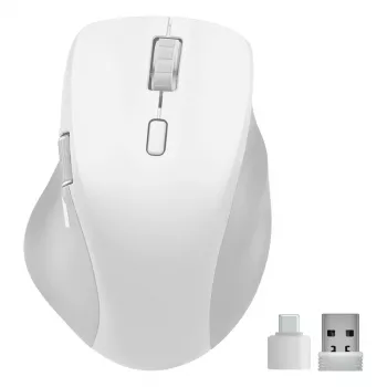 Speedlink LIBERA Ratón inalámbrico Bluetooth silencioso recargable blanco