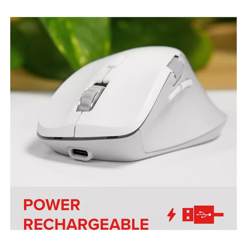 Speedlink LIBERA Ratón inalámbrico Bluetooth silencioso recargable blanco
