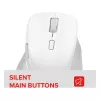 Speedlink LIBERA Ratón inalámbrico Bluetooth silencioso recargable blanco