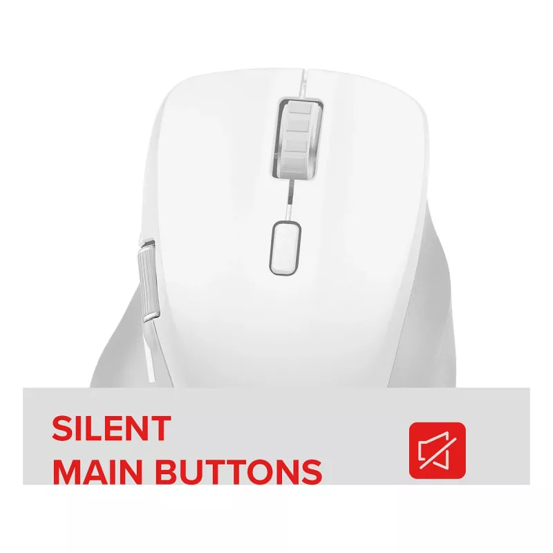 Speedlink LIBERA Ratón inalámbrico Bluetooth silencioso recargable blanco